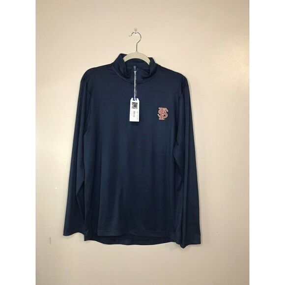 NWT Southern‎ Tide pullover, men's M, navy blue, top zippered, $125 - Picture 1 of 4